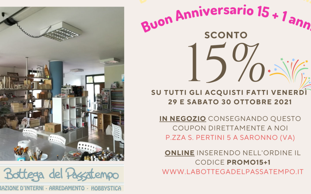 Anniversario 15+1